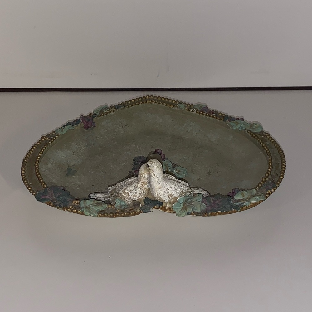 🕊️ VINTAGE 1997 INNOVATION GIFTWARE FOREVER YOURS DOVES JEWELERY TRAY 🕊️ - Picture 4 of 7